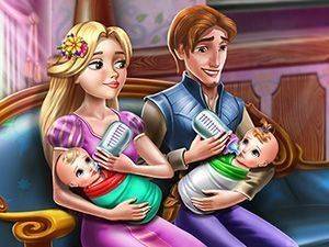 Rapunzel Twins Family Day Online Game