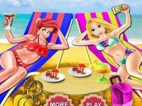 Princesses Beach Day Online Game