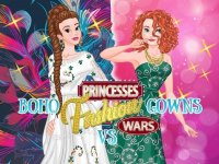 Princesses Fashion Wars Boho VS Gowns Online Game
