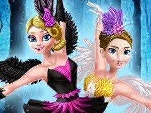 Ellie and Annie Black Swan and White Swan Puzzle Adventure
