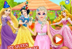 Ice Queen Surprise Birthday Party Online Game