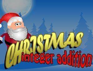 Christmas Integer Addition Math Game