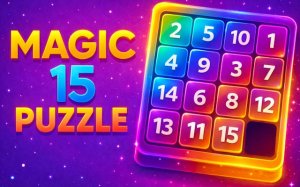 Magic 15 Puzzle - Classic Number Sliding Puzzle Game Online