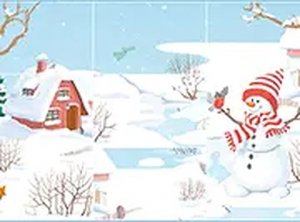 Winter Scene Tile Puzzle